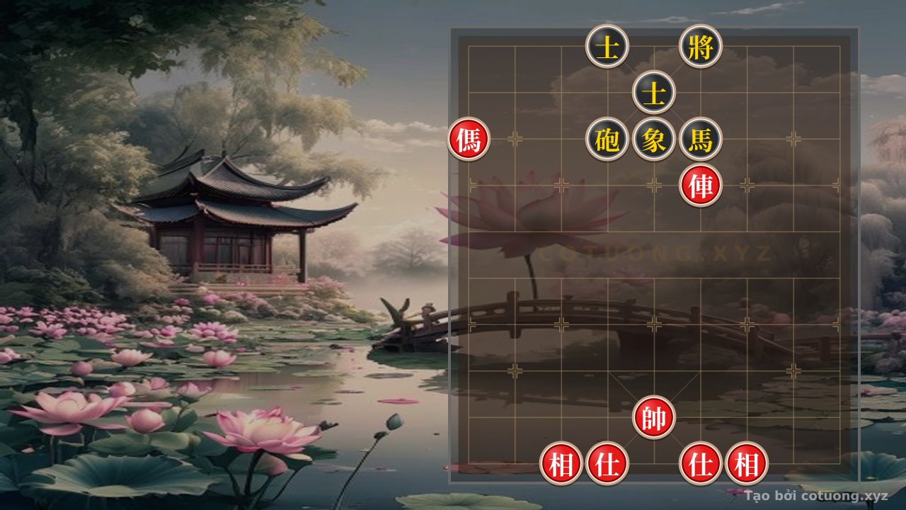 Thế cờ: Xiangqi (Chinese Chess): Rook Horse 2Advisors 2Bishops Crossed Elephants Cannon Horse 2Advisors Bishop - Move Sorrowful — Cờ Tướng Online