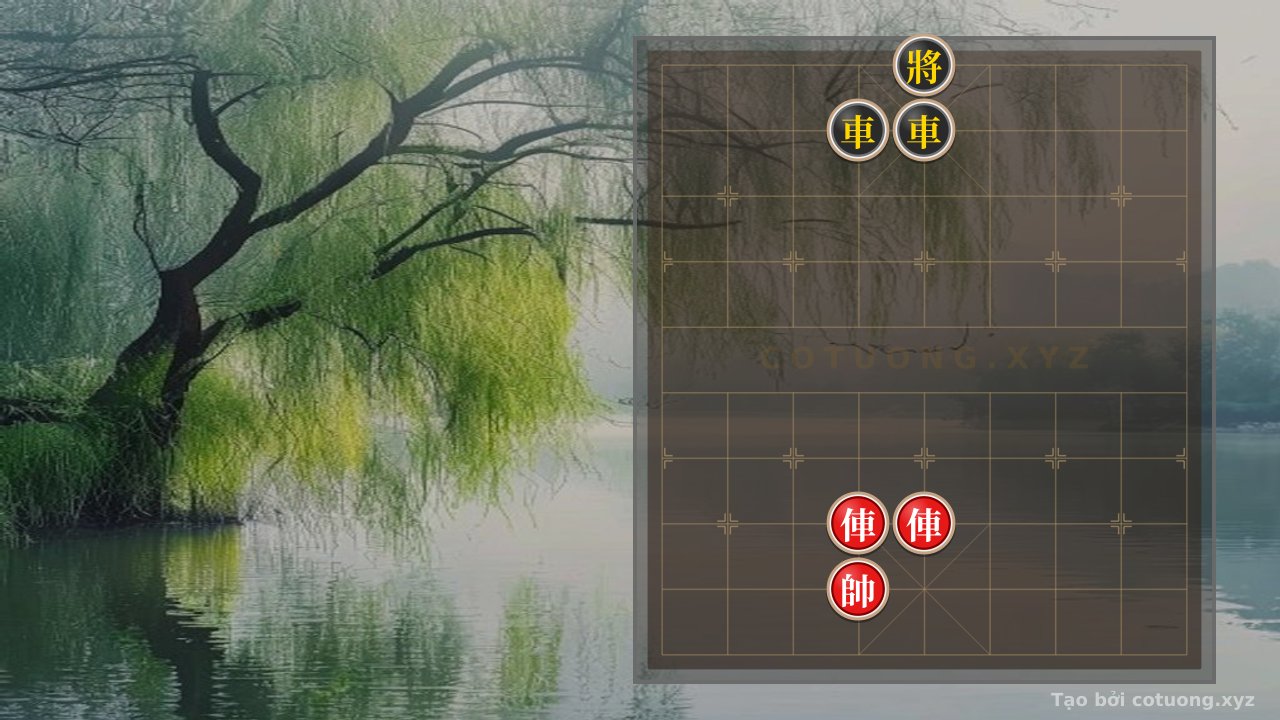 Thế cờ: Red Chariot Charge: Dramatic Xiangqi Online Battle When Two Black Chariots Are Blocked — Cờ Tướng Online