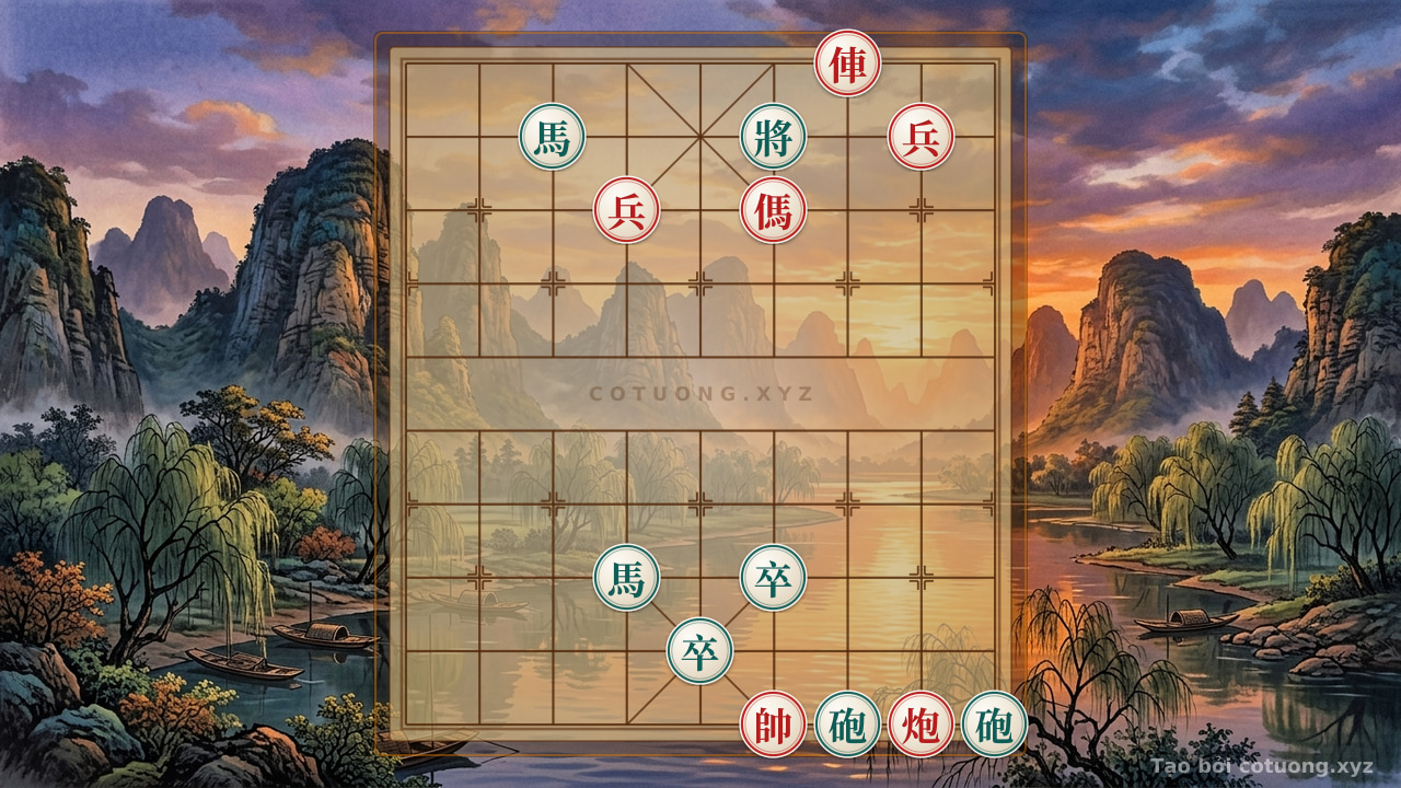 Thế cờ: The 'Lone Rook' Trap in Xiangqi: When the Red Rook Exposed on the 10th Rank Becomes a Deadly Bait — Cờ Tướng Online