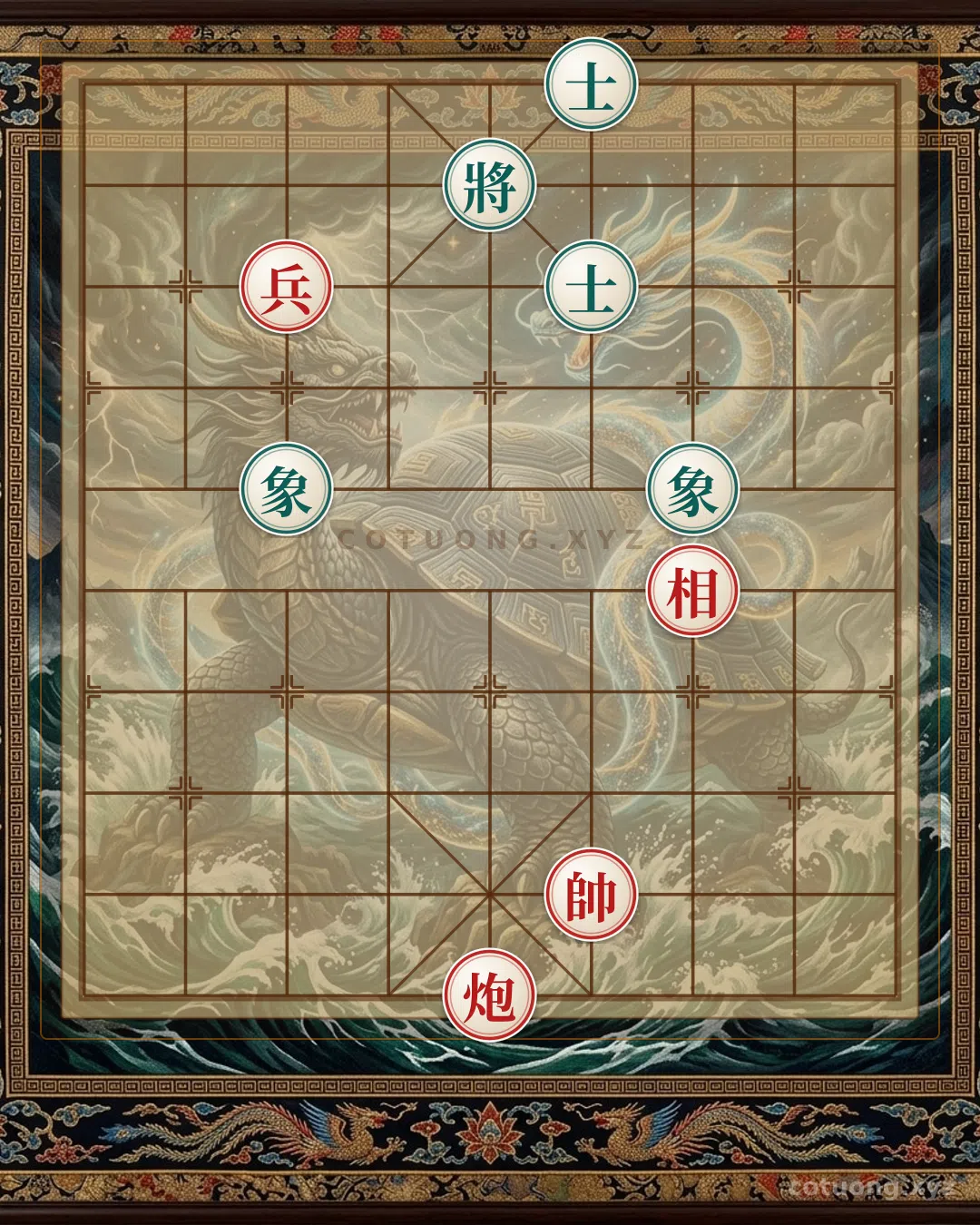 Thế cờ: Red General's First Move: Cannon Revealed at 5th Rank - The Ancient 'Shooting' Strategy — Cờ Tướng Online