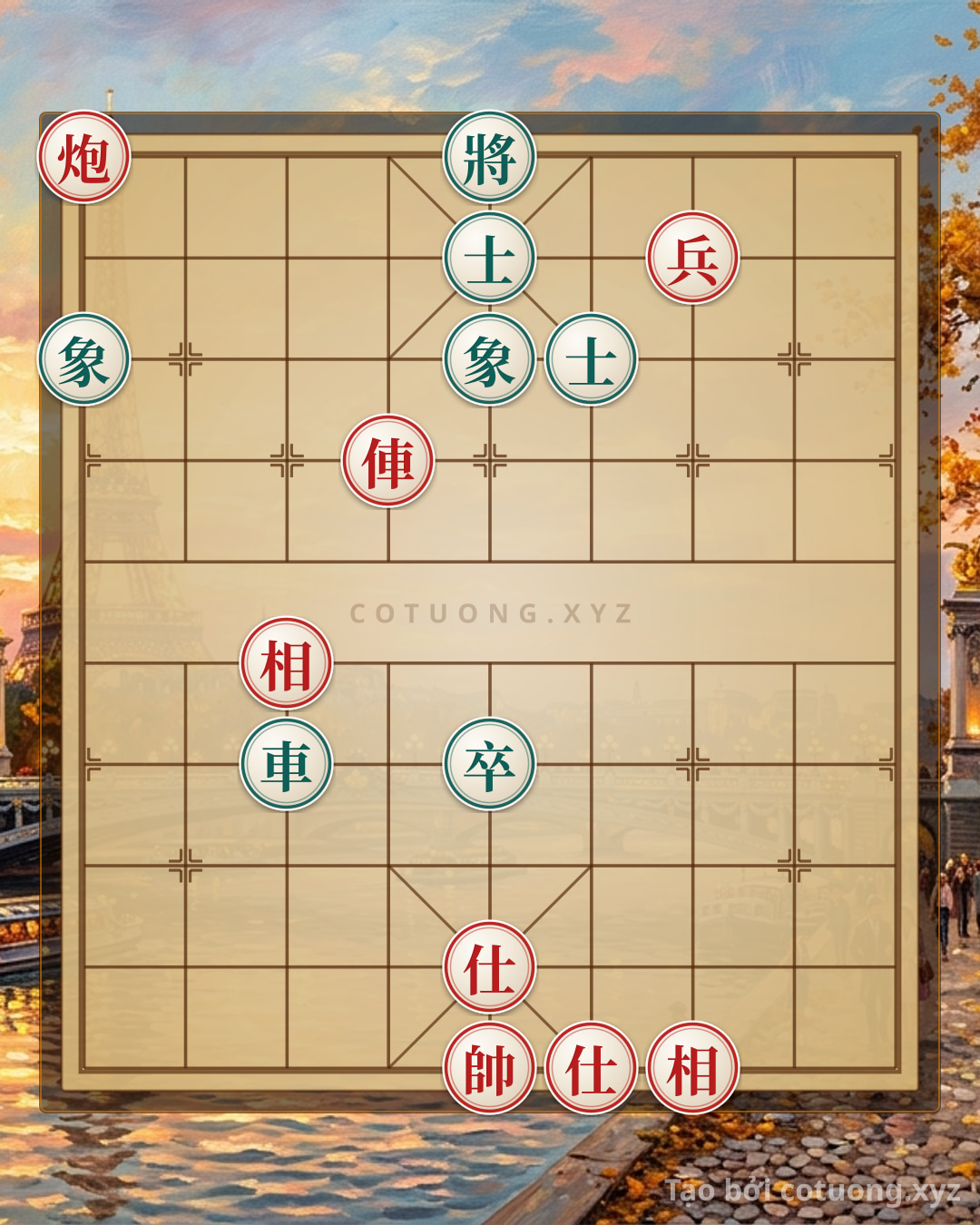 Challenge: Red Cannon at 9th File, 10th Rank: 