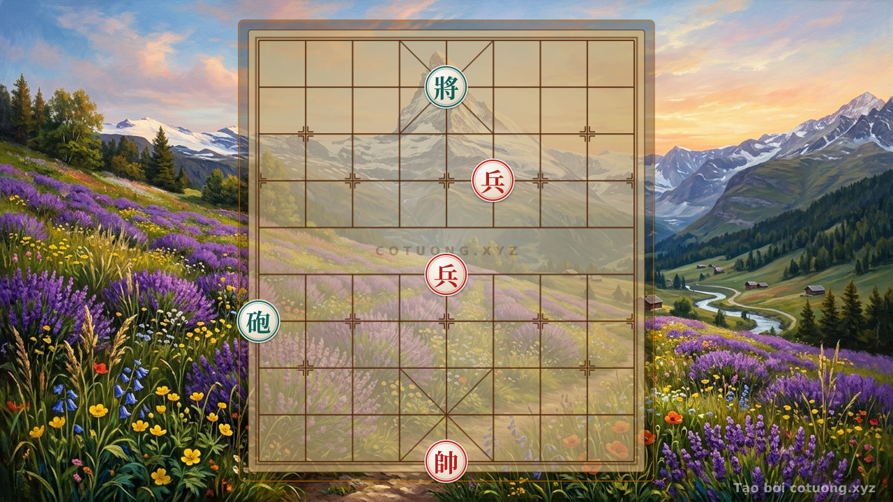 Thế cờ: The Secret to Countering the Exposed General: Advanced Xiangqi Tactics for the Red Player — Cờ Tướng Online
