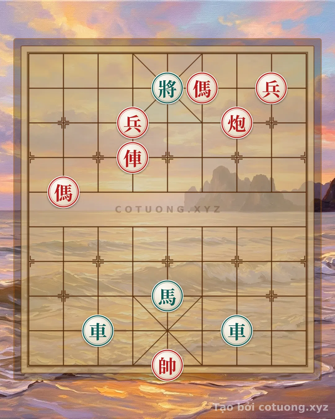 Thử Thách: Thế Cờ Tướng: Đỏ Song Mã Giao Chân, Đen Phản Công Trên Đường Ngang - Bạn có thể giải được?