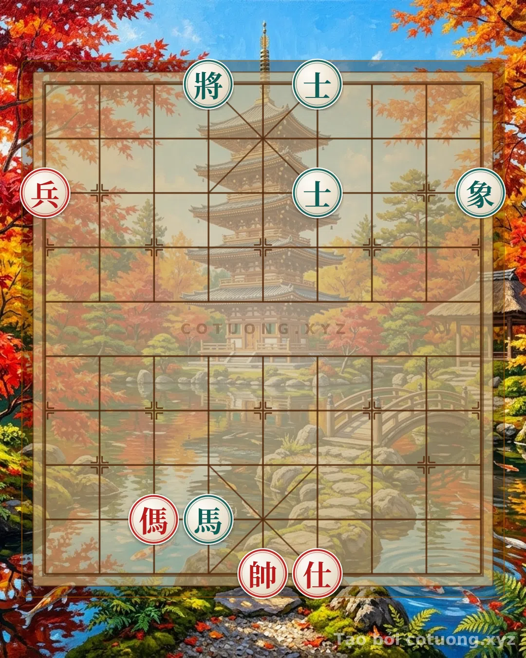 Challenge: Basic Xiangqi: The Double Horse Face-to-Face Formation - First Lesson - Can you solve it?