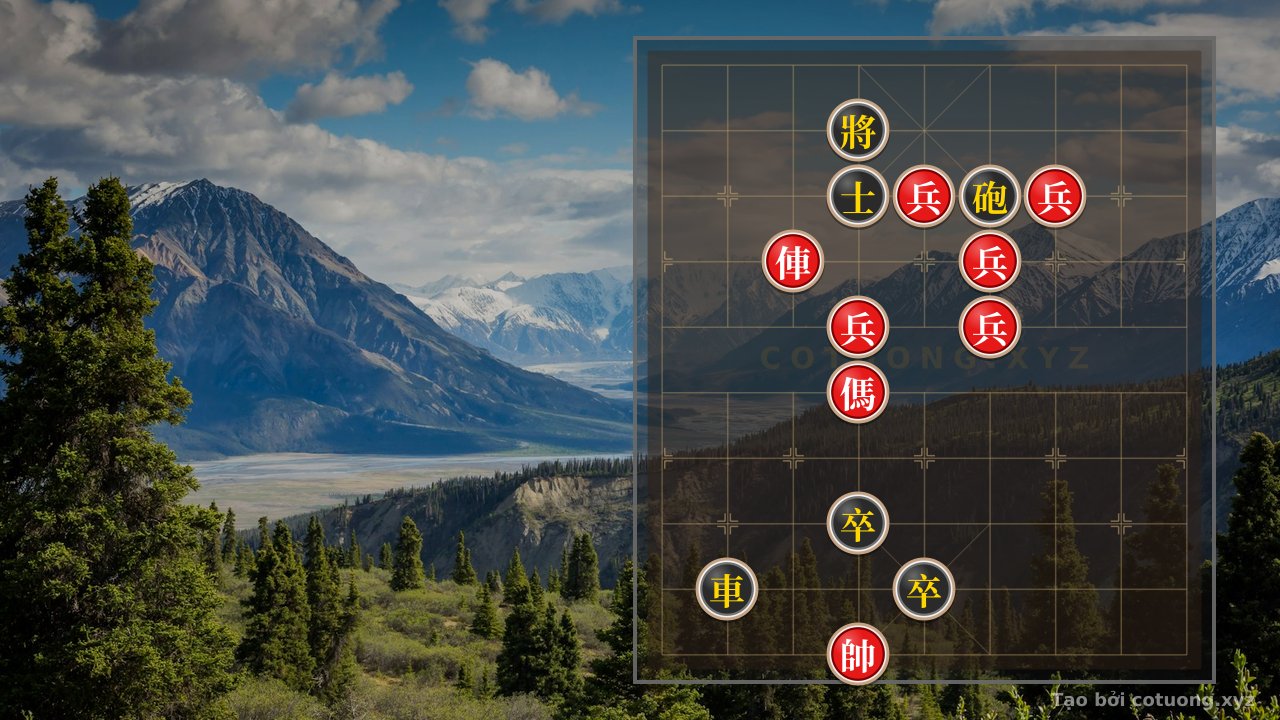 Thế cờ: The Mystery of 'Five Pawns Invasion': Can Black Escape Red's Horse Checkmate Trap? — Cờ Tướng Online
