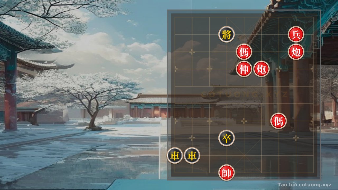 Thế cờ: Red General's First Move: Double Horse Legs, Black Rook Counterattack — Cờ Tướng Online