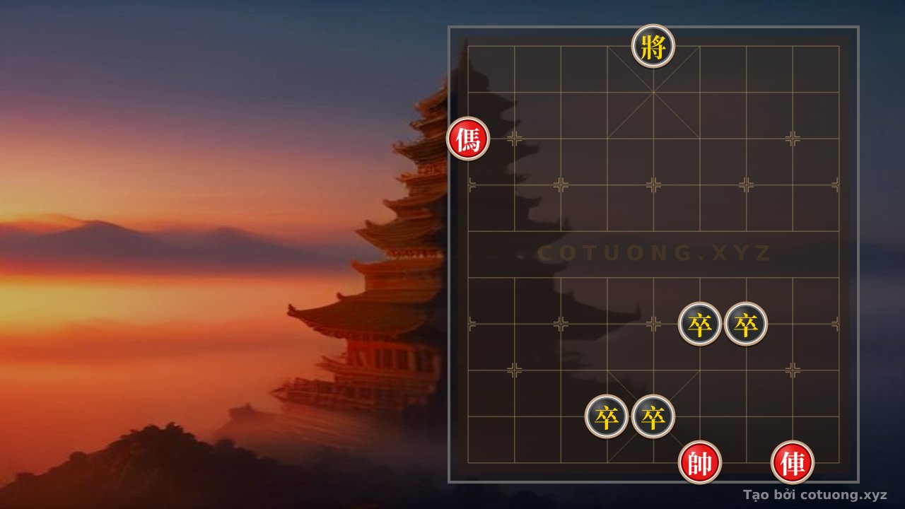 Thế cờ: Hidden Chessboard: The Red's Divine Defense Against the Black's Stormy Attack — Cờ Tướng Online