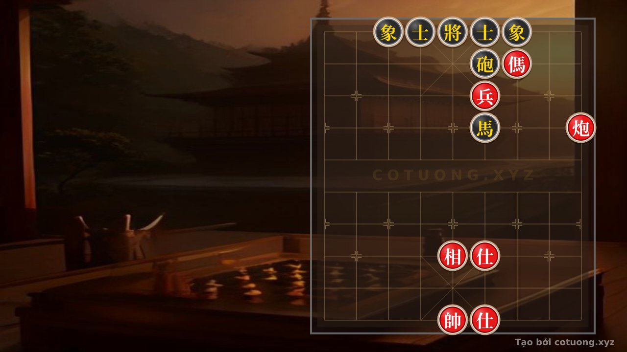 Thế cờ: Red General's Trap: AI's Strategic Move in a Critical Position — Cờ Tướng Online