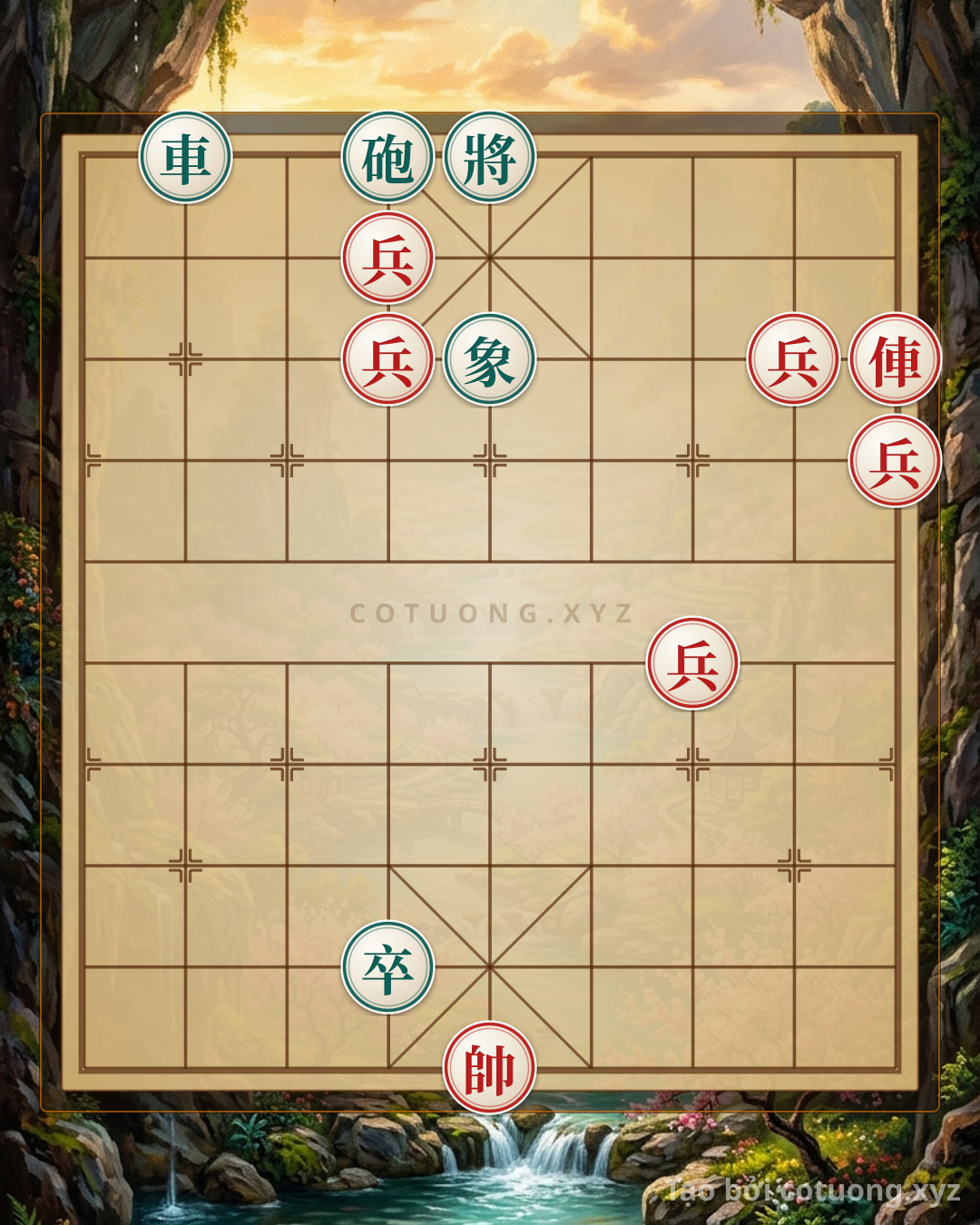 Challenge: Xiangqi Online: The Unexpected Counterattack of the Red Pawn Piercing the Black Defense - Superior Tactics Under Pressure - Can you solve it?