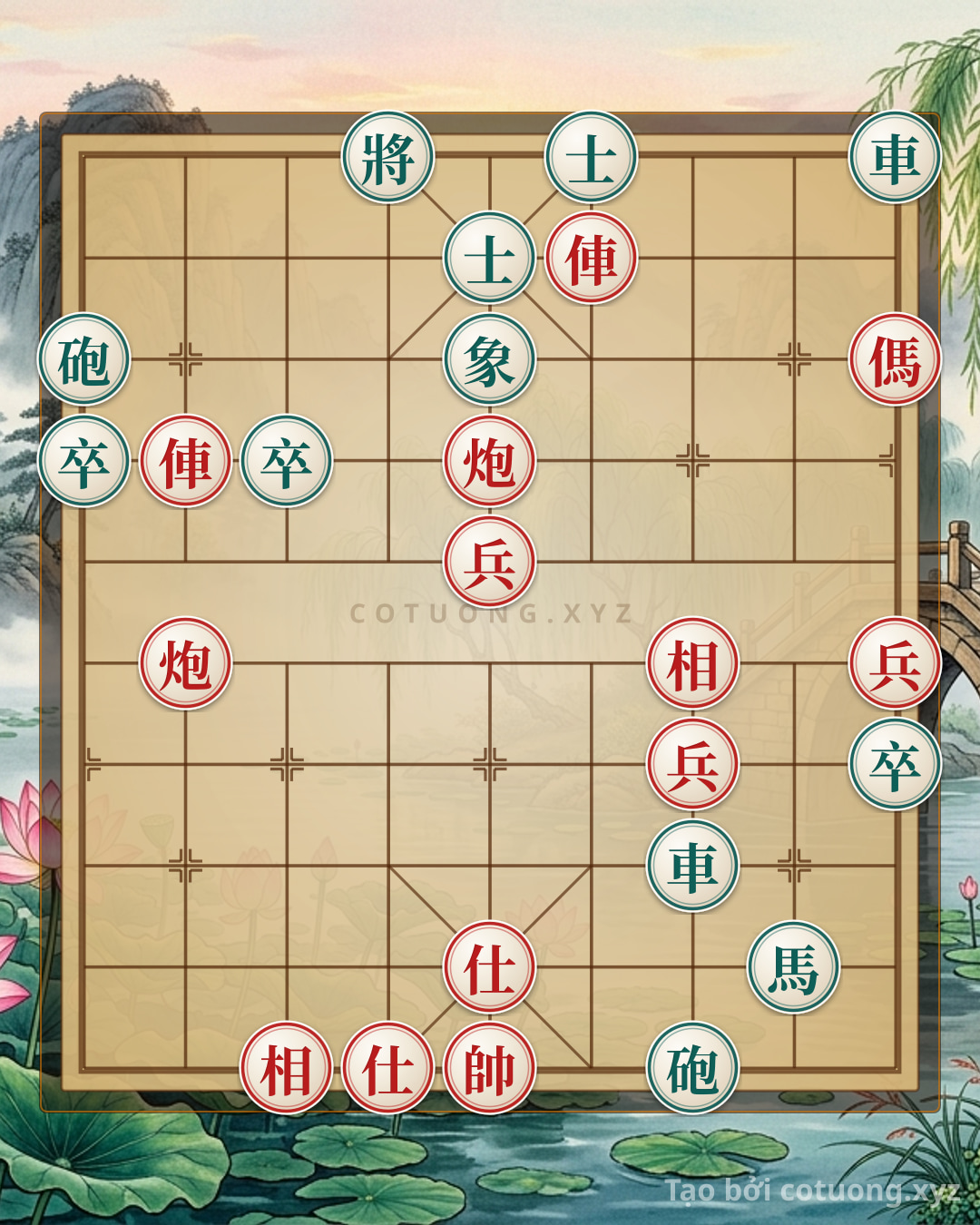 Challenge: Defensive Counterattack Strategy: The Black General's 4th Row 10th Column Opening - Red's Tactical Checkmate - Can you solve it?