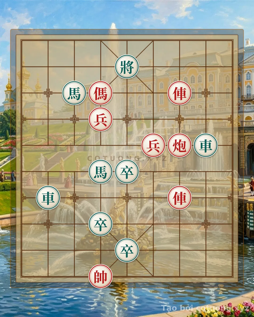 Thế cờ: Advanced Xiangqi Tactics: Rook Thrust and Cannon Silence Decide the Game — Cờ Tướng Online