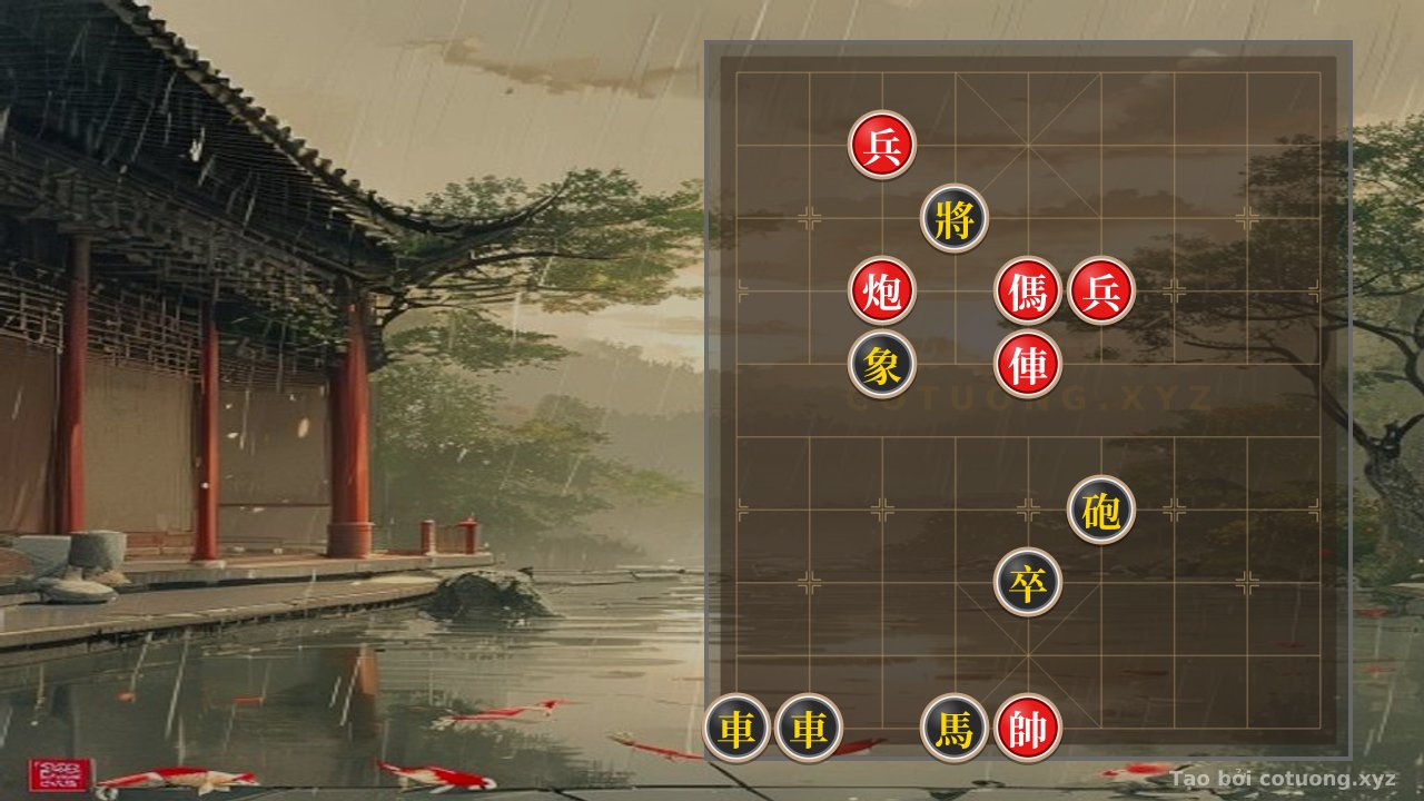Thế cờ: 'The Red General's Move to 7th File, 9th Rank: 