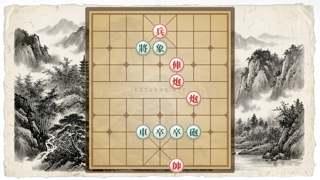 Thế cờ: Attacking Secrets: Double Cannon Assault, Divine Chariot Thrust in Chinese Chess — Cờ Tướng Online