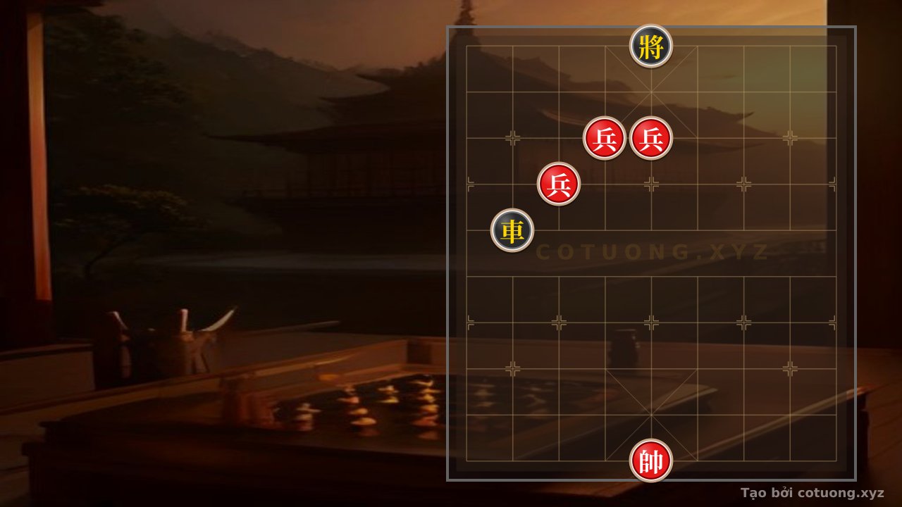 Thế cờ: Red General's Checkmate Against the Black Chariot: A Fatal Strategy from File 6 — Cờ Tướng Online