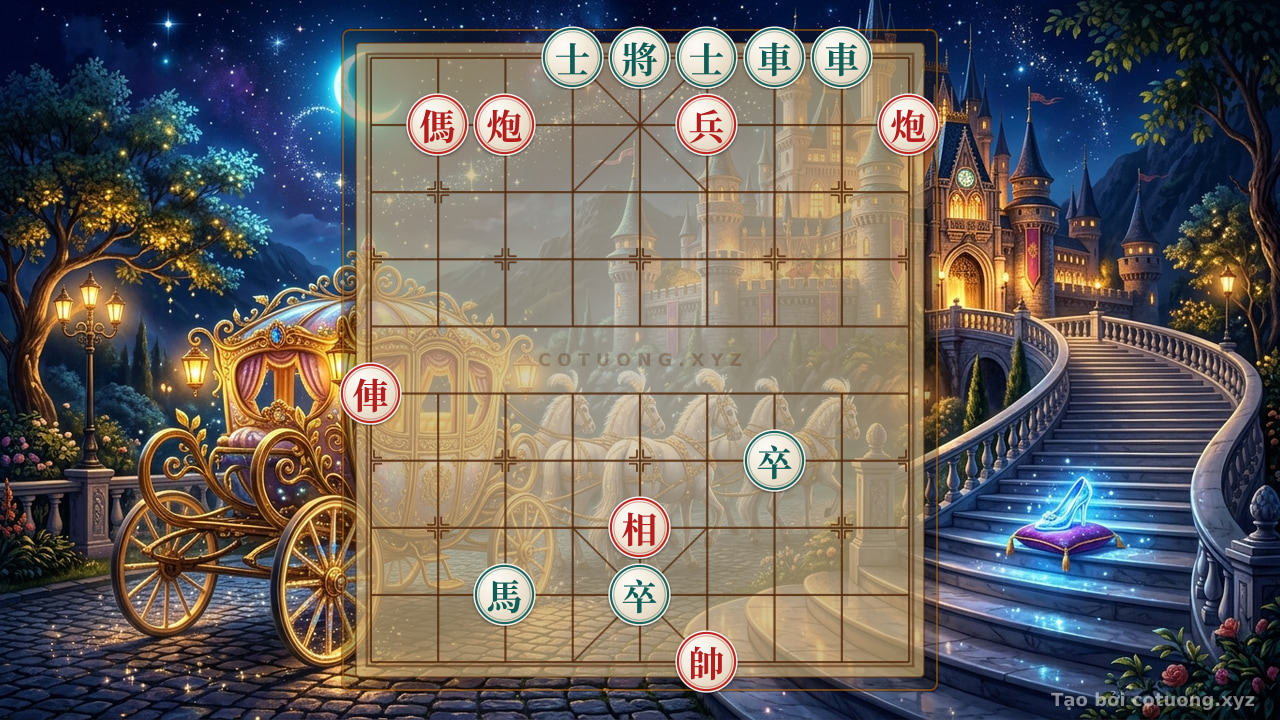 Thế cờ: Red General's Breakthrough: A Killer Strategy with Double Horses Interlocking — Cờ Tướng Online