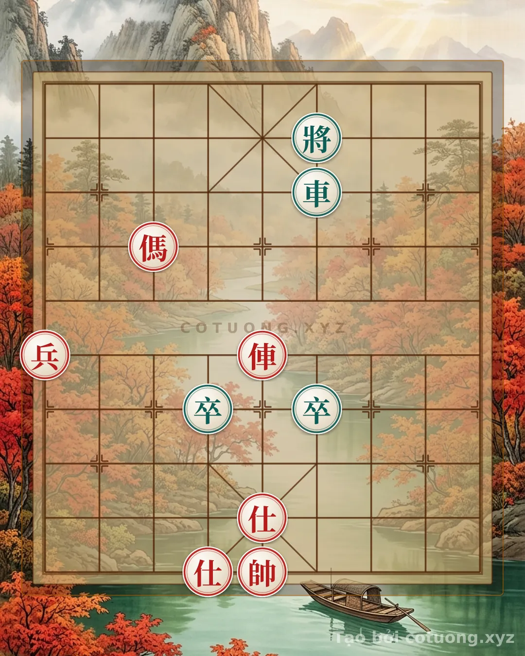Challenge: Quick and Elegant Checkmate in the Endgame: When Black's General is Exposed and the Red Rook Strikes - Can you solve it?