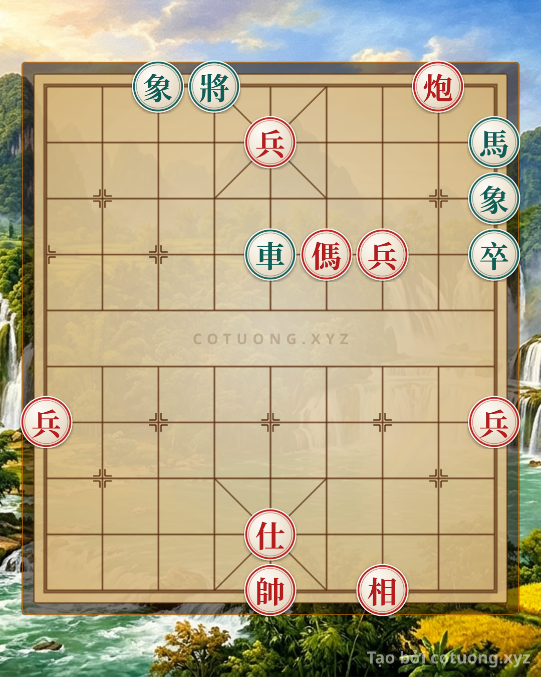 Challenge: Classic Checkmate Tactics: How Red's Cannon Horse 4 Pawns Crush Black's Rook Horse 2 Bishops in 7 Moves - Peak Xiangqi Strategy - Can you solve it?