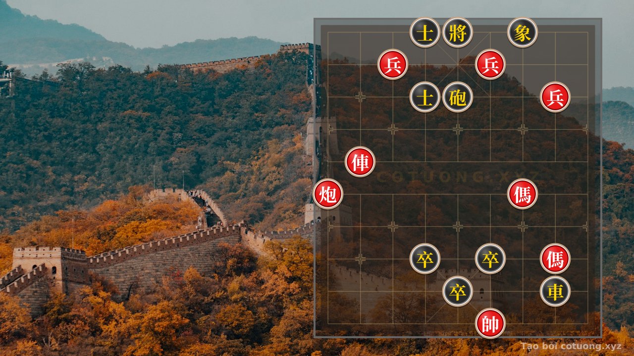 Thế cờ: Double Horses Soaring Dragon: Red's Dominant Tactics in Xiangqi — Cờ Tướng Online