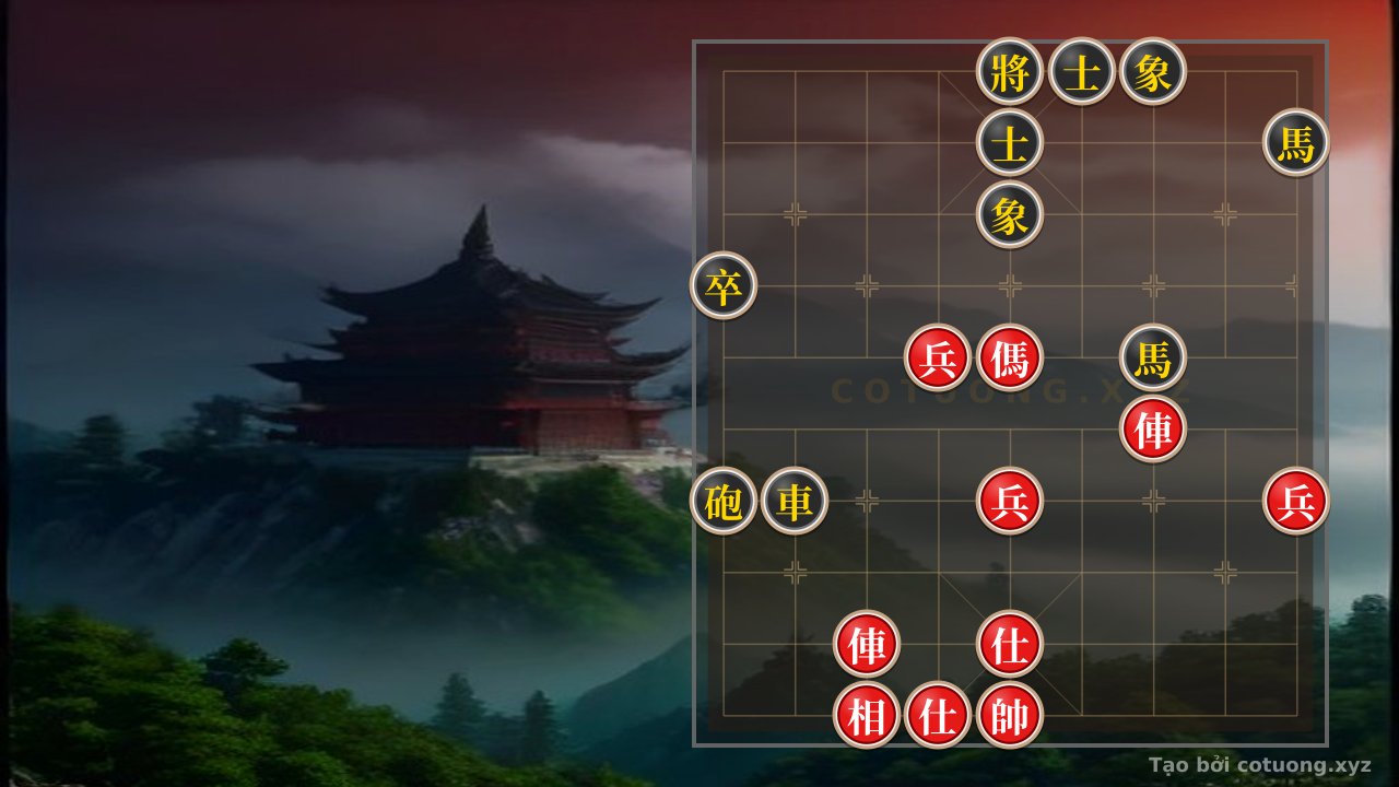 Thế cờ: The Subtle Trap: The Double Horse Interlocking Formation in Xiangqi - Warning: A Move That Costs Lives — Cờ Tướng Online