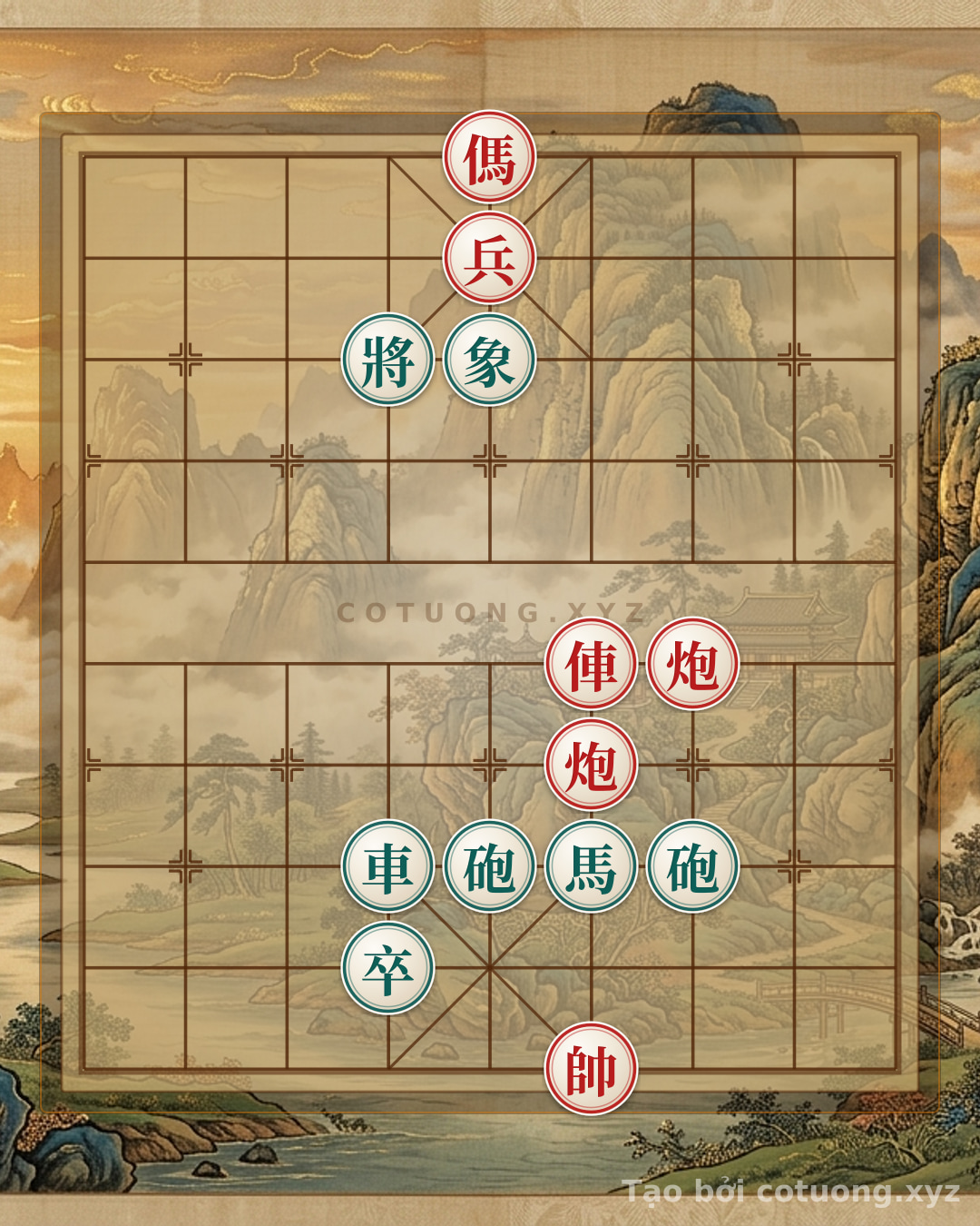 Challenge: The 'Red Chariot on 4th Rank' Trick - Breaking the Black Defense in the 'Quat Zhong Bi' Formation - Can you solve it?