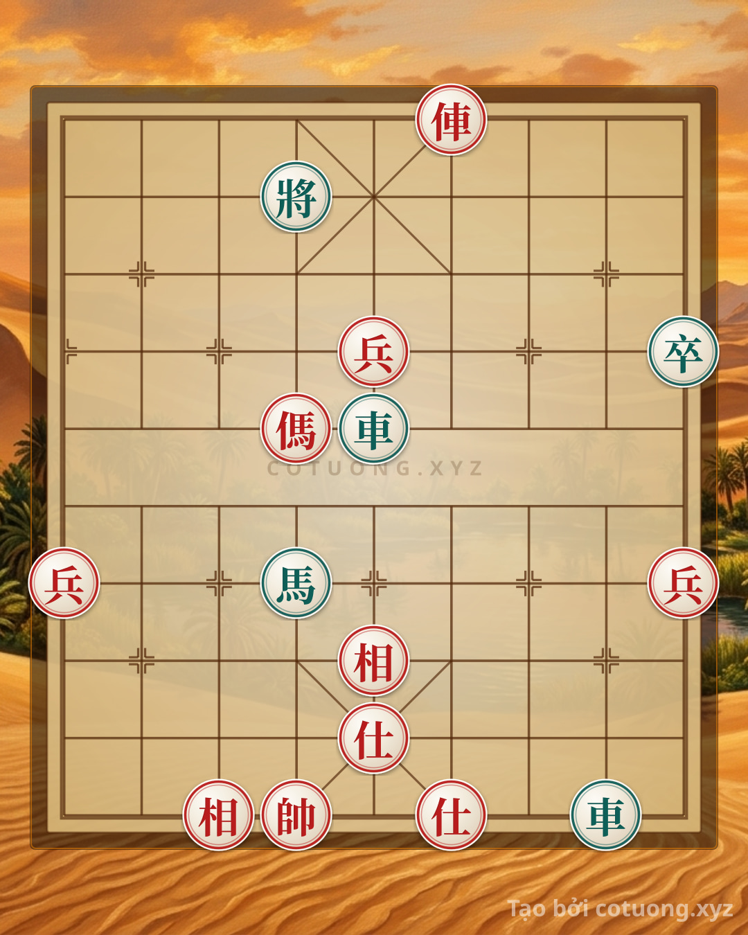 Challenge: Xiangqi Super Difficult: Tactical Checkmate from the Double Horse Face-to-Face Formation - Can you solve it?