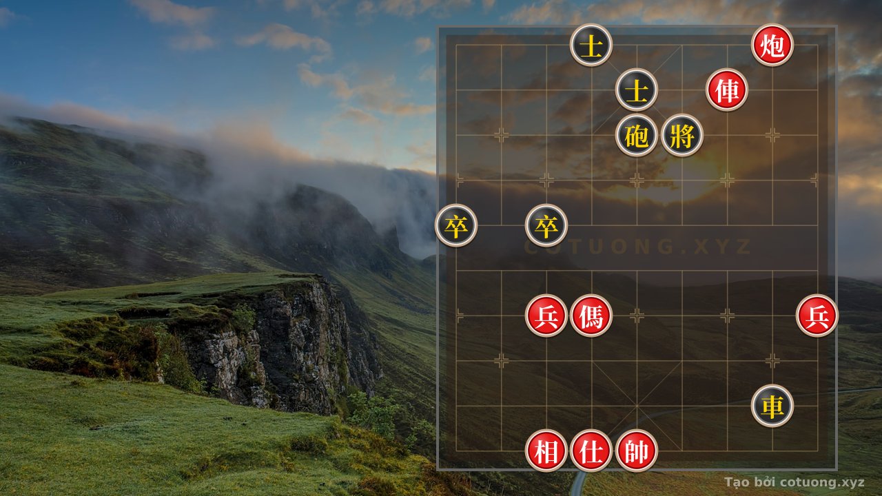 Thế cờ: Bloody Battle: Red Chariot, Cannon, and Horse Shatter the Black's Defensive Grid in a Classic Endgame #07d8 — Cờ Tướng Online