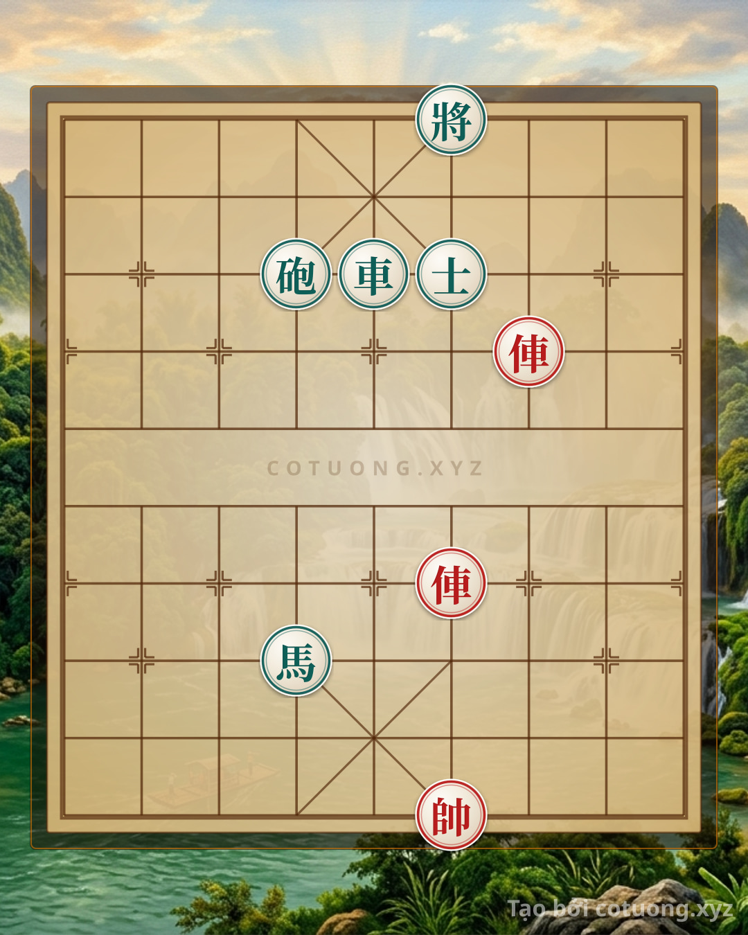 Challenge: Mastering Endgame: 2Rooks vs Rook Cannon Horse Advisor - Extremely Deep - Can you solve it?