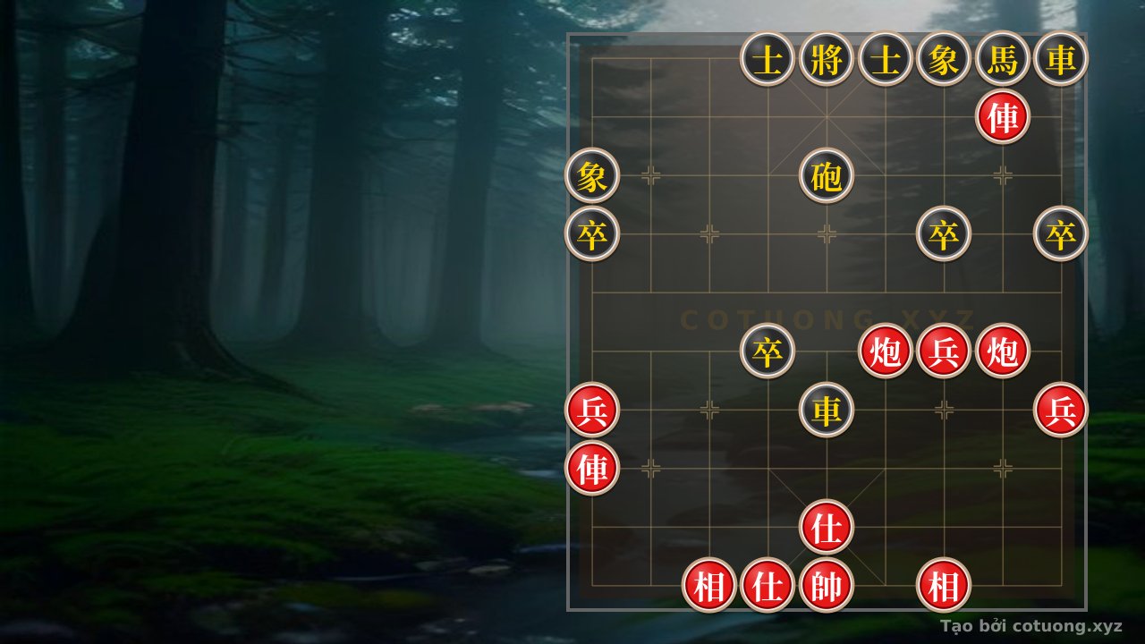 Thế cờ: The Hidden Mystery of the Double Rook Cannon: When the Black General Wanders in the Labyrinth of Threats — Cờ Tướng Online