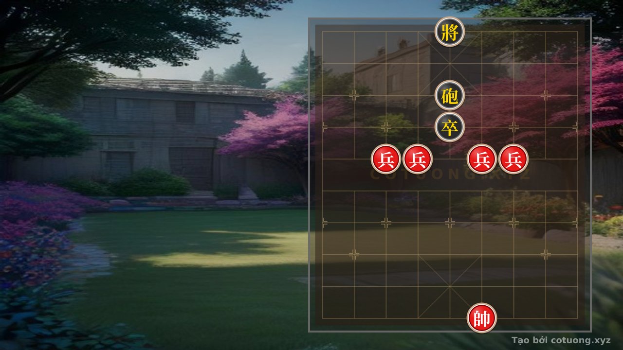 Thế cờ: Hidden Xiangqi: When Four Red Rooks Challenge the Black Cannon - The Art of Silent Checkmate — Cờ Tướng Online