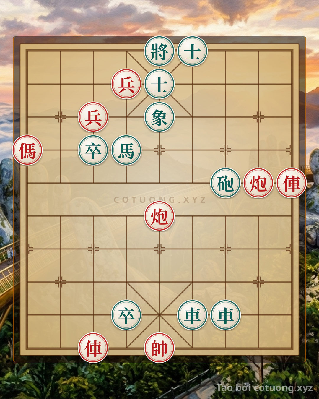 Challenge: Xiangqi Attacking Tips: Breaking the Empty Black Rear Palace with a Rook and Horse - Can you solve it?