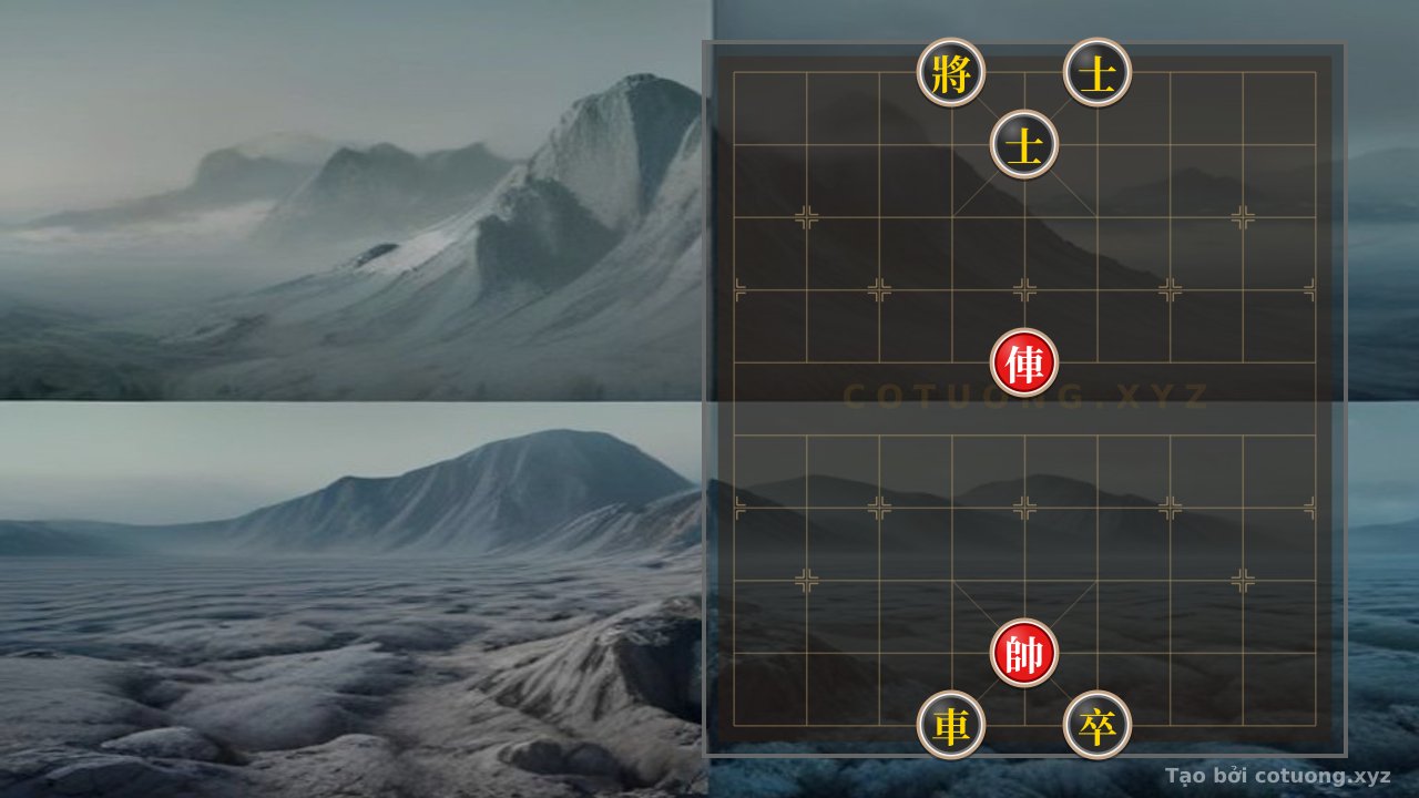 Thế cờ: Xiangqi Tactics: The Red Chariot Move to 5-6 in the Double Horse Face-to-Face Formation — Cờ Tướng Online