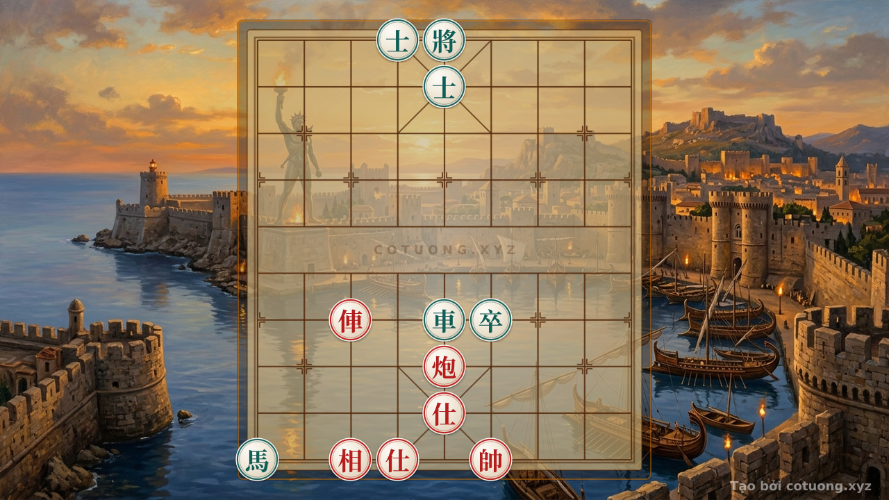 Thế cờ: Xiangqi: Hidden Tactics in the Black Chariot's Siege — Cờ Tướng Online
