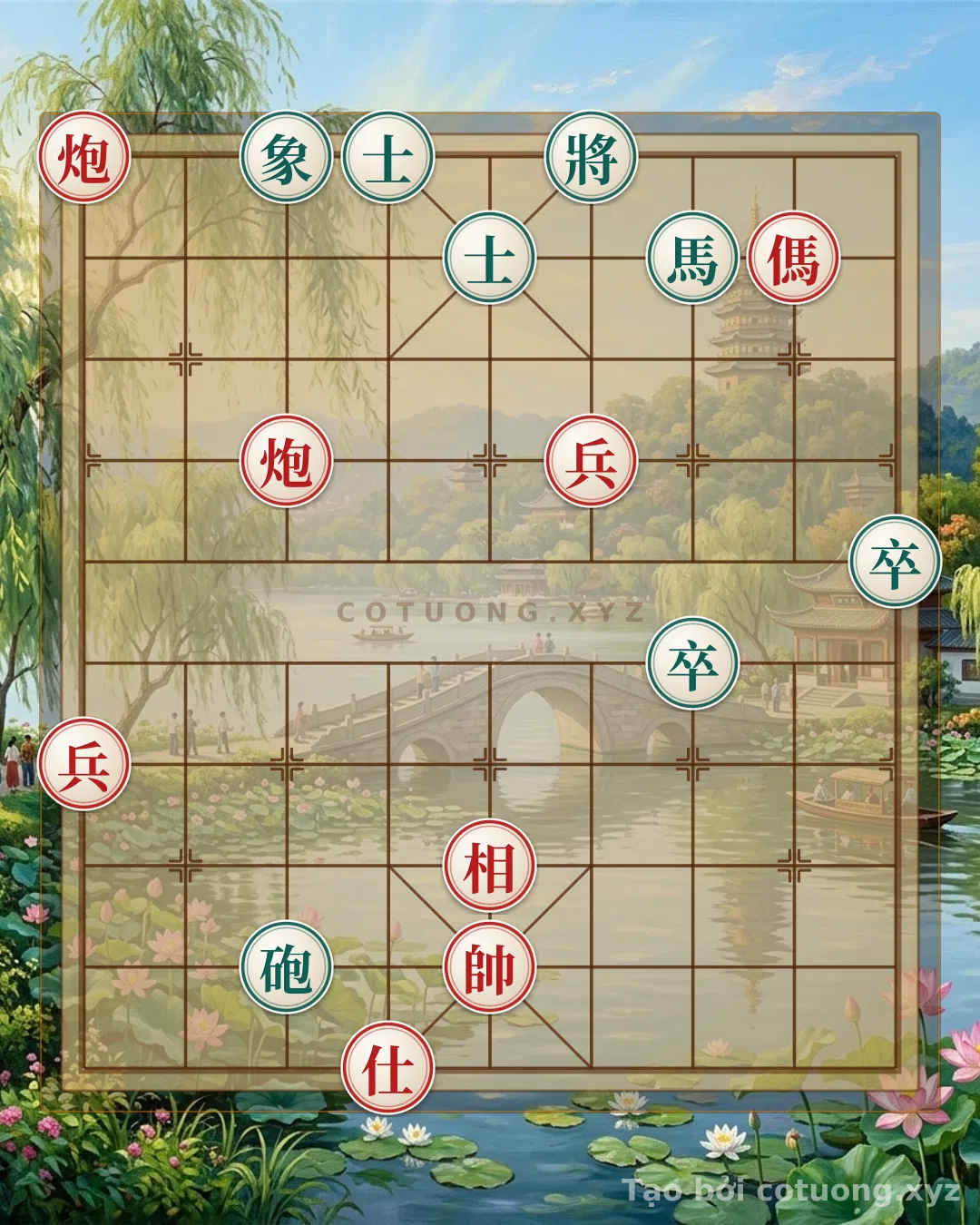 Thử Thách: Cờ Tướng: Phòng Thủ Đen Chờ Đợi Cơ Hội Trong Thế Trận Song Mã Giao Chân - Bạn có thể giải được?