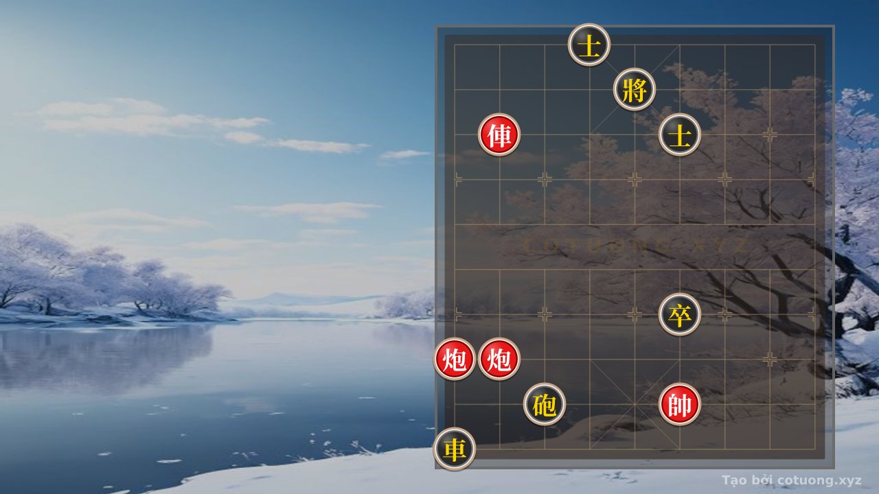 Thế cờ: Red Rook on File 8: Breaking Black's Defense in 3 Moves — Cờ Tướng Online
