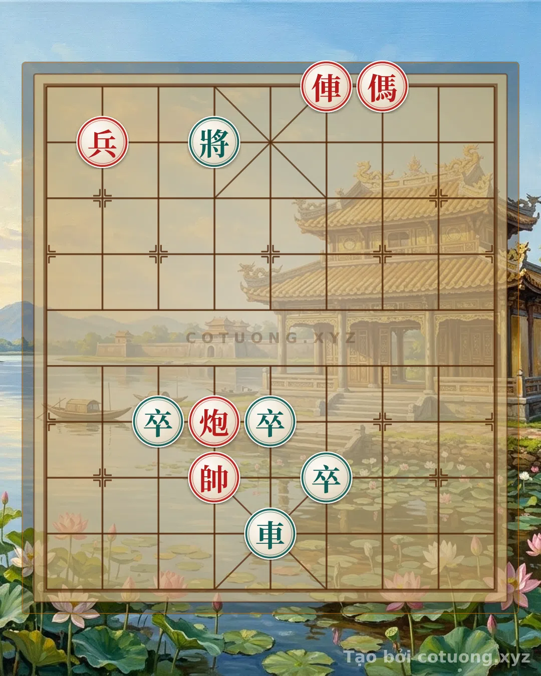 Thế cờ: Classic Xiangqi: Red Chariot at File 4 Rank 10 - A Deadly Trap Waiting for You on Your Third Move! — Cờ Tướng Online