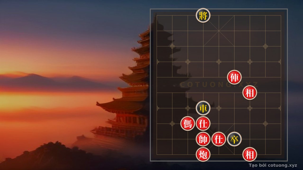 Thế cờ: Rook Cannon Horse 2Advisors 2Bishops vs. Rook Pawn: A Thrilling Battle — Cờ Tướng Online