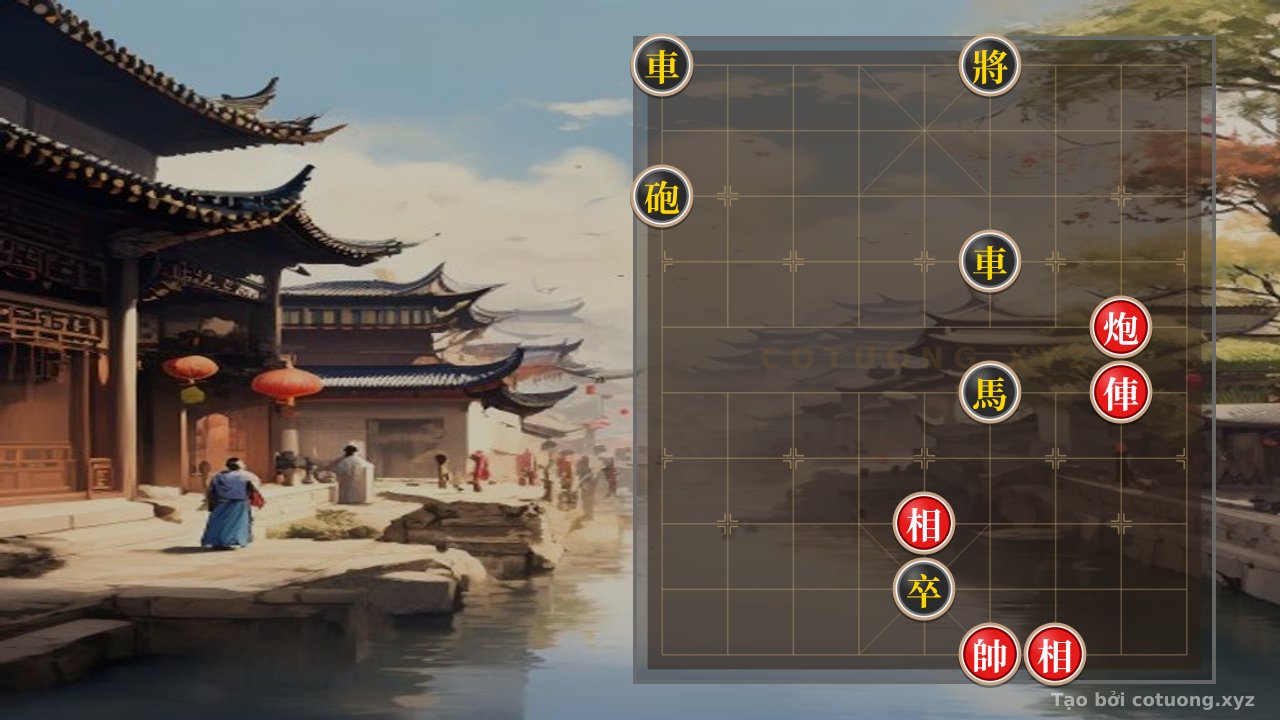 Thế cờ: Red General's Chess: The 'Empty Cannon' Strategy Defeats the Black Chariot's Chaotic Advance — Cờ Tướng Online