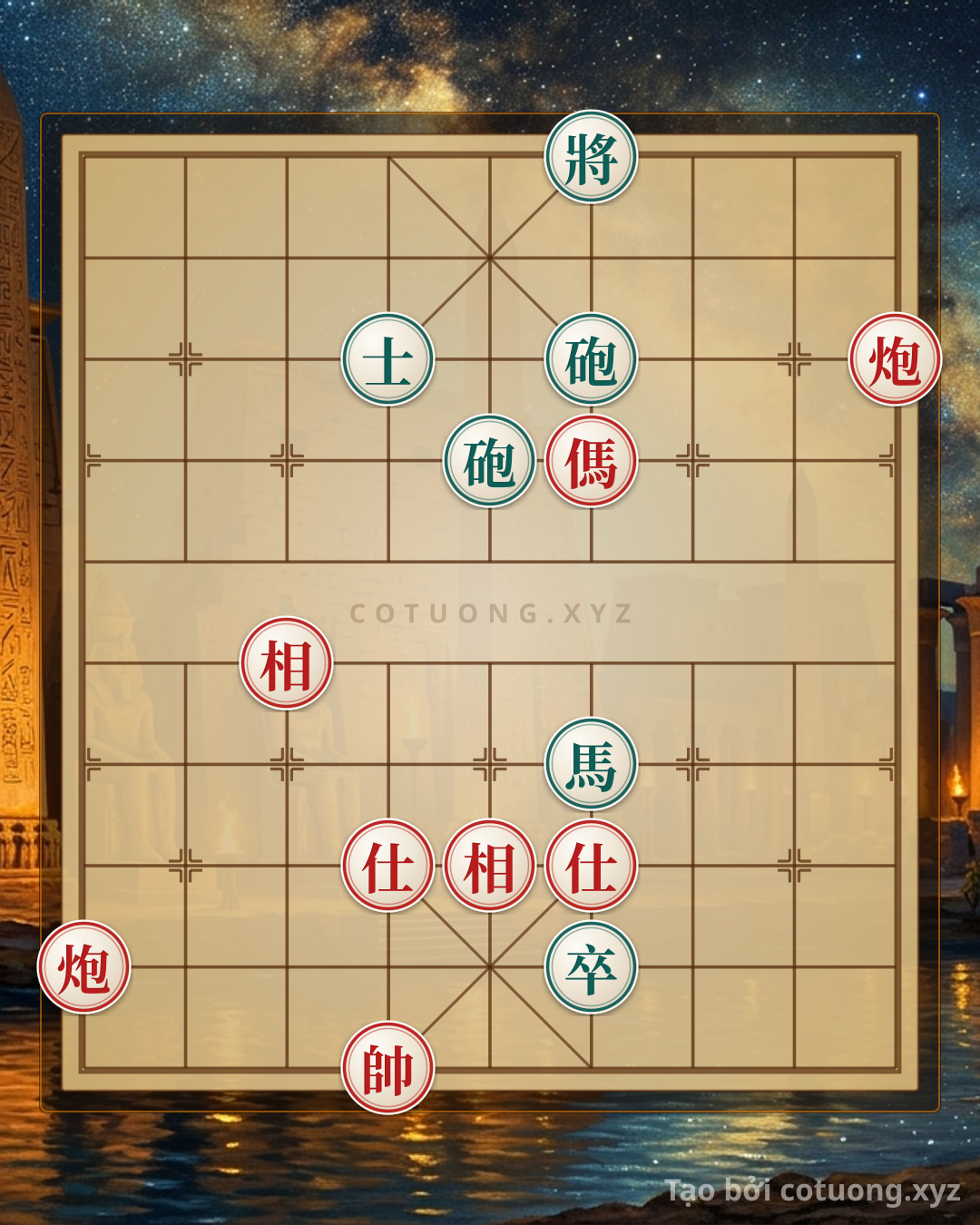 Challenge: Xiangqi: Defensive Strategy from the 'Sát Pháp' Formation of Red - Can you solve it?