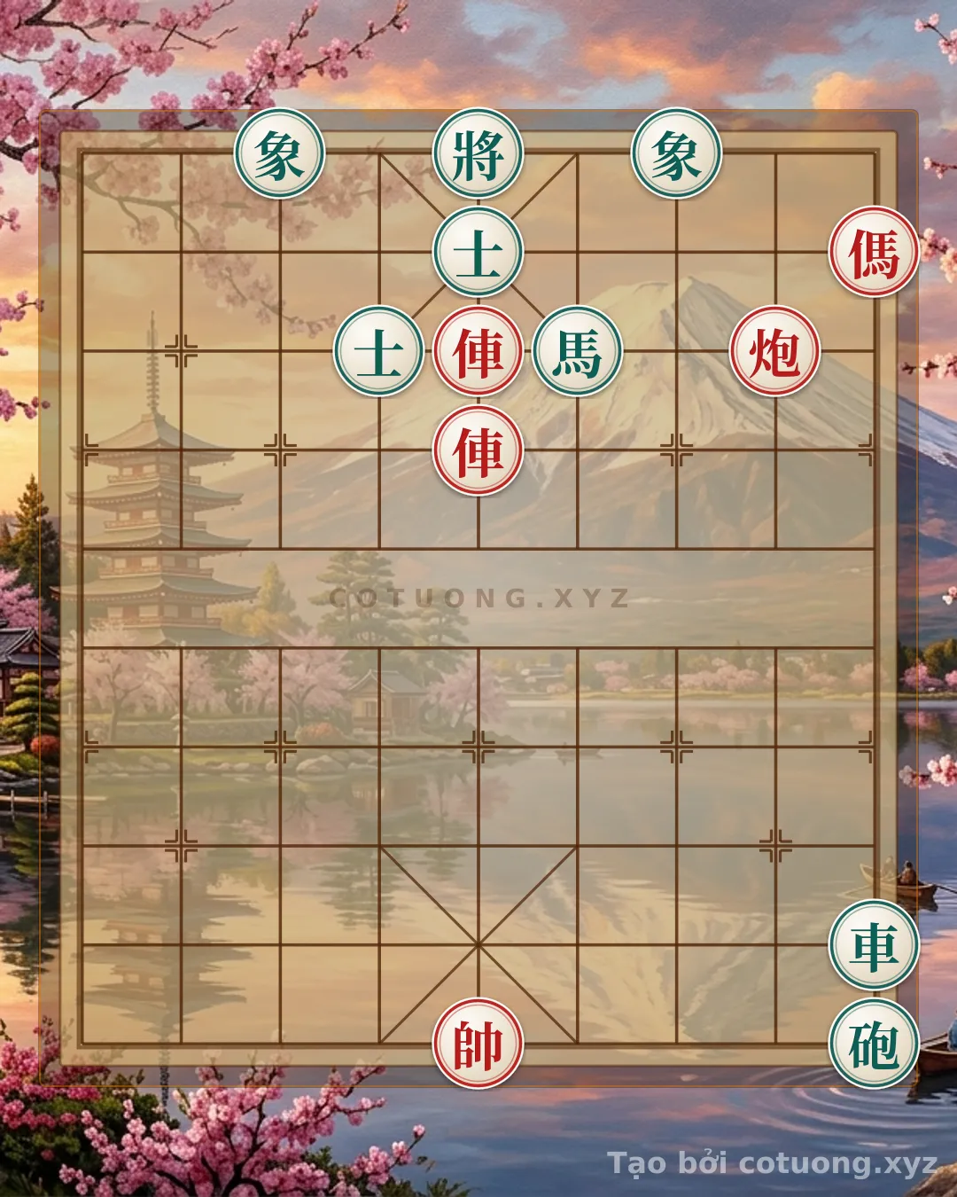 Thế cờ: The God Trap in Xiangqi: Red Rooks, Cannons, and Horses Crushing Black's Rooks, Cannons, and Horses - Salvation Secrets from Legendary Players — Cờ Tướng Online