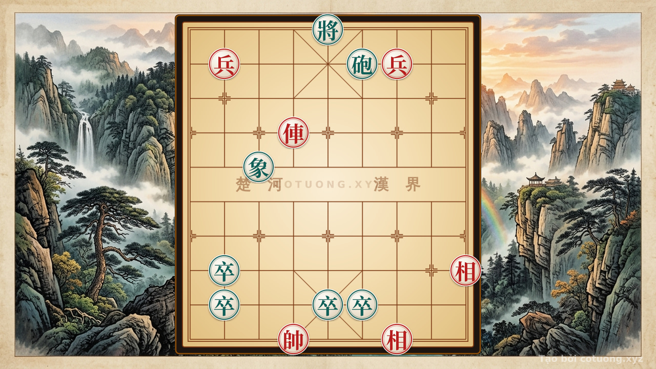 Thế cờ: Breaking the Board: Black's 'Elephant Horse' Formation - Peak Defensive Tactics — Cờ Tướng Online