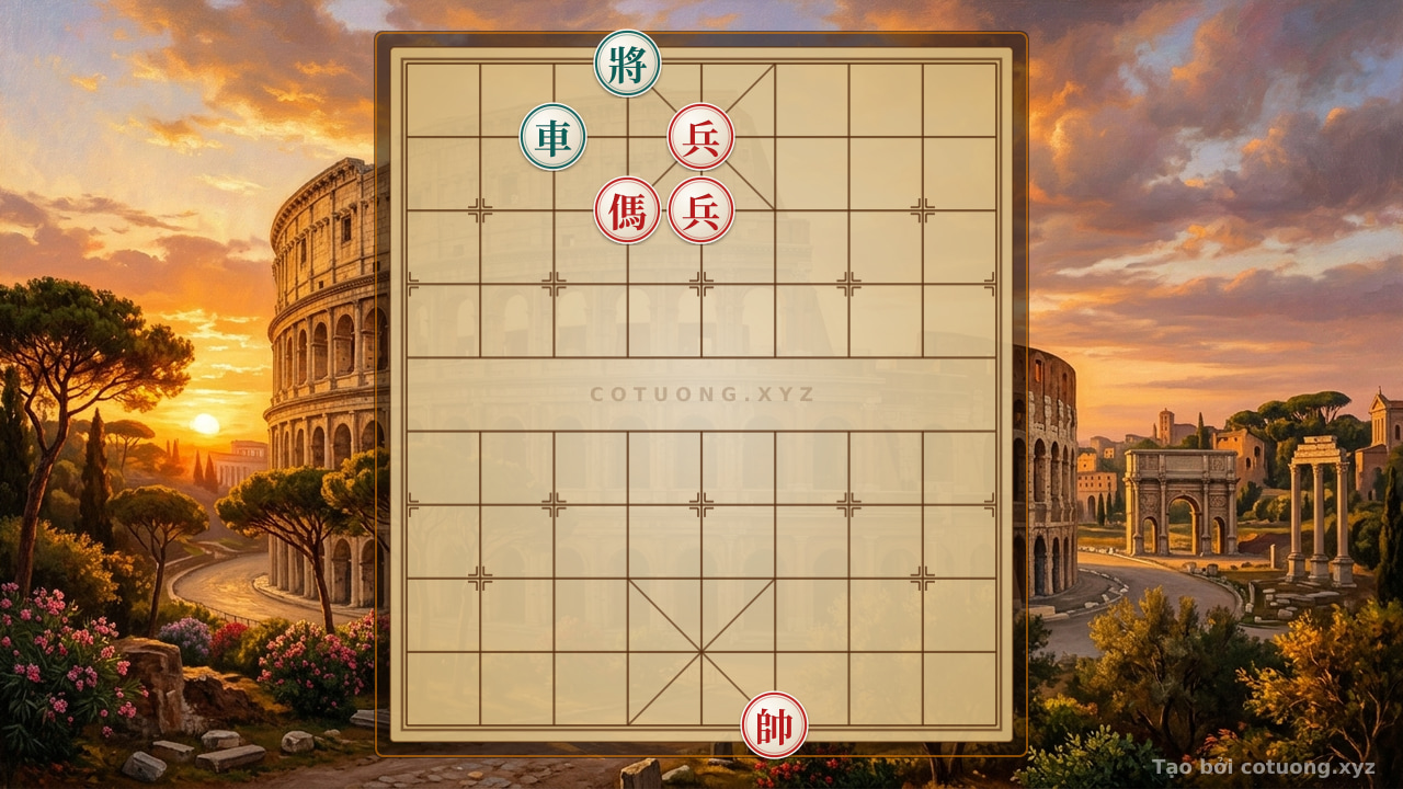 Thế cờ: Red Advisor Breaks the Black Chariot's Siege: Forcing the Opponent to Play 'Advance-Retreat' — Cờ Tướng Online