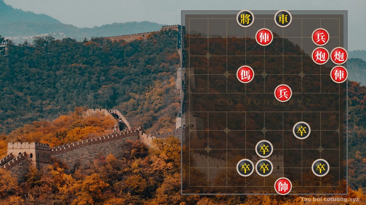 Thế cờ: Xiangqi Defense Secrets: The 'Four Exposed Kings' Formation and How to Counter the Red Double Rooks Threat — Cờ Tướng Online