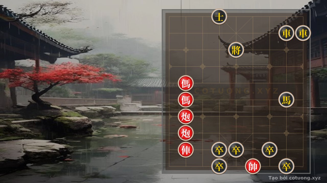 Thế cờ: Xiangqi: Double Horse Rush Strategy - How to Defeat the Black Advisor in 10 Moves — Cờ Tướng Online