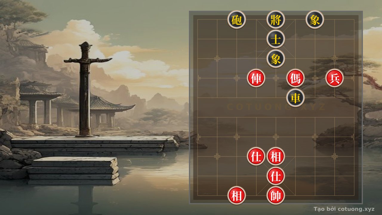 Challenge: Xiangqi (Chinese Chess) Trap: Red Lures Black with Empty Cannon & Rook Thrust at File 6 Rank 7 - Can you solve it?