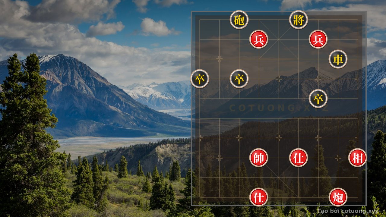 Thế cờ: Xiangqi Position Analysis: Red's Aggressive Attack with Empty Cannon and Rook Thrust — Cờ Tướng Online