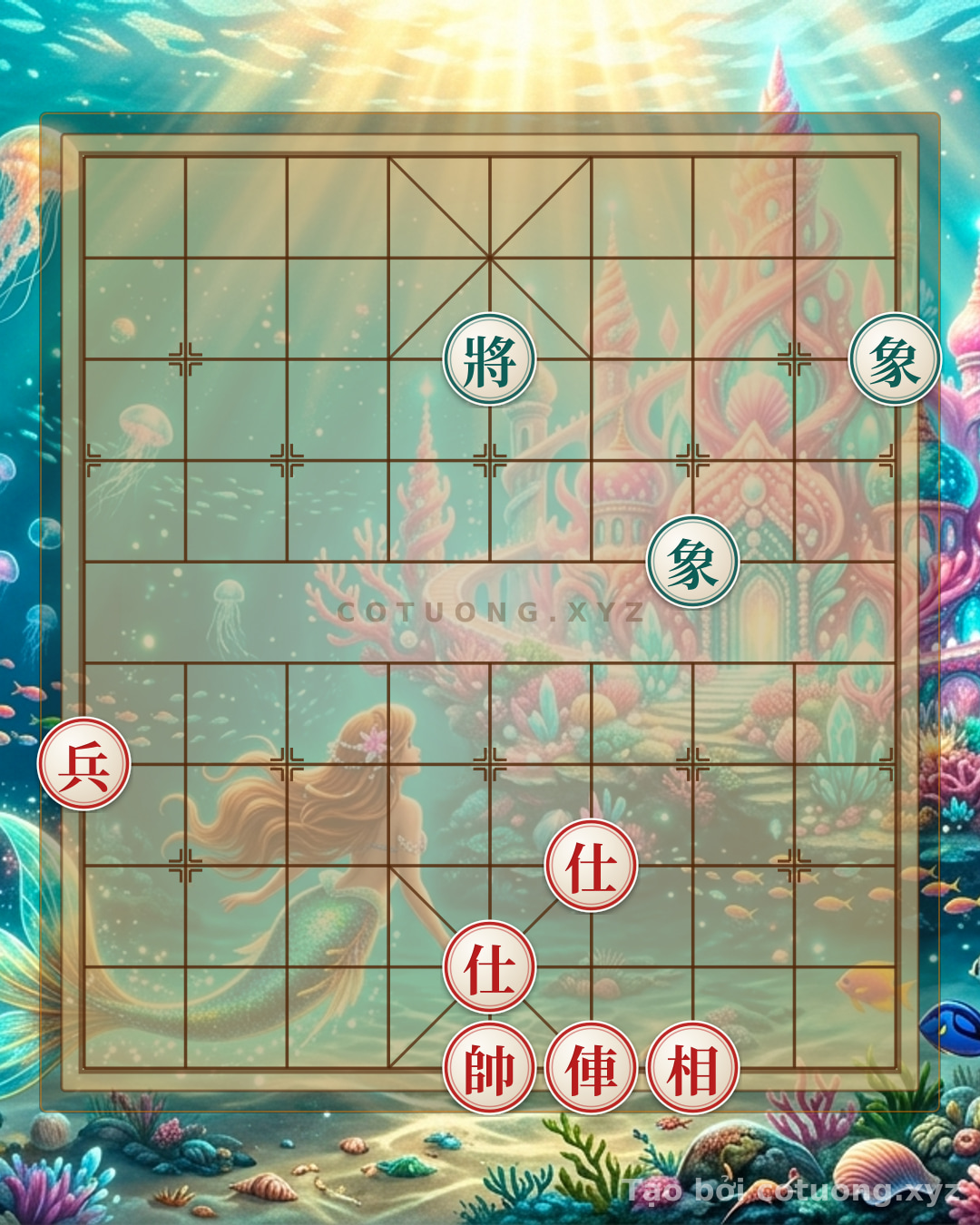 Challenge: Red General Captures Black at 5th Rank, 8th File: 