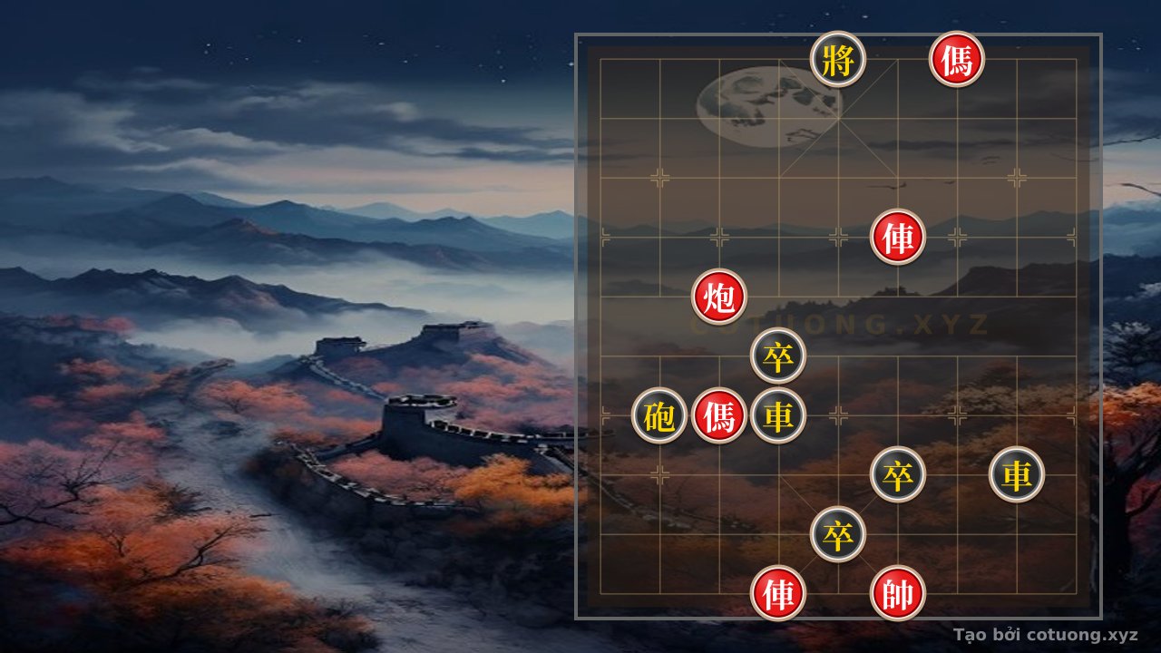 Thế cờ: Xiangqi: The Double Horse Legs Strategy - The Art of Patience and Courage — Cờ Tướng Online