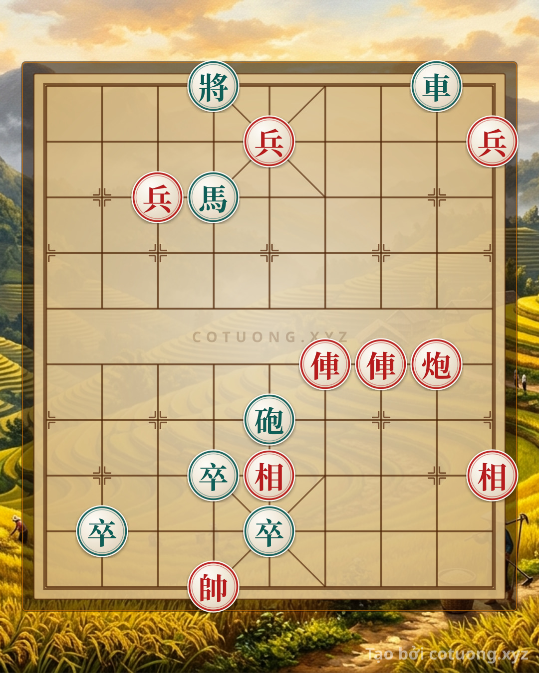 Challenge: Xiangqi XYZ: Red General's Deceptive Strategy Against Black in 10 Moves - Can you solve it?