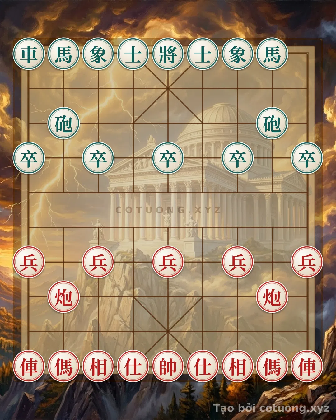 Thế cờ: The Secret of Hidden Pieces: When Two Red Chariots Dance Among the Black Pawns - Masterpiece #3038 Unveiling Ancient Tactics — Cờ Tướng Online