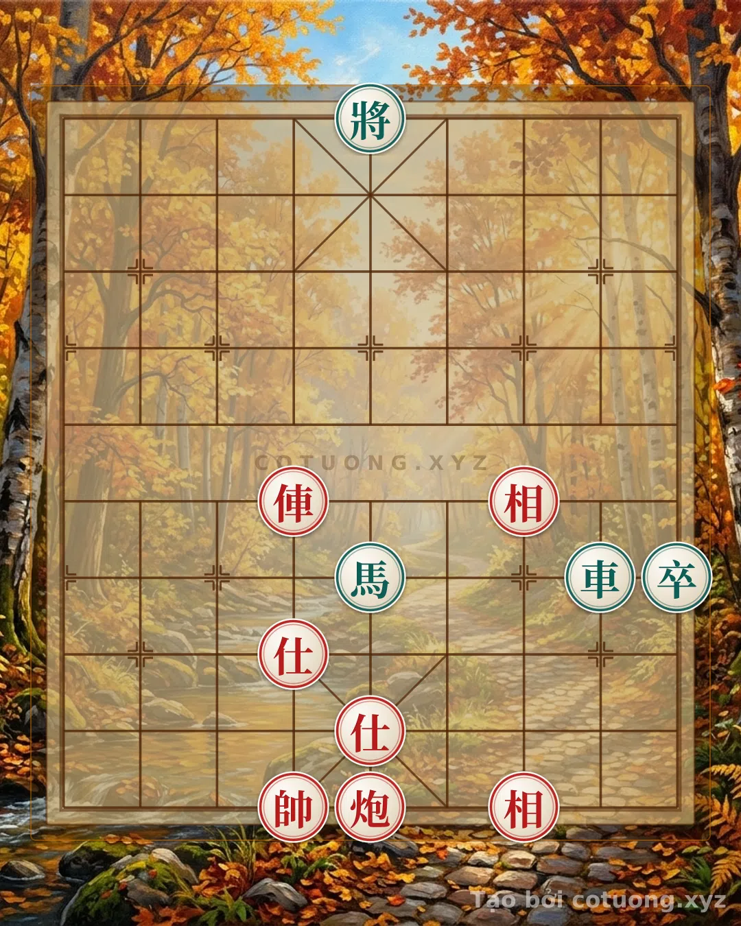 Thế cờ: The Secret to Reversing the Flow in a Rook-Cannon 2 Advisors 2 Elephants Endgame: When Defense Turns into Counterattack — Cờ Tướng Online